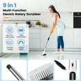 thumbnail image 4 of CATGOOD Power Scrubber 3 Adjustable Speeds, Electric Spin Scrubber, Cordless Cleaning Brush with 8 Replaceable Brush Heads, Adjustable & Detachable Long Handle, 4 of 11