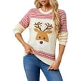 thumbnail image 3 of Ugly Christmas Sweaters for Women Cute Fuzzy Funny Wintertime and Holiday Parties Knitted Pullover Sweater Beige XL, 3 of 10