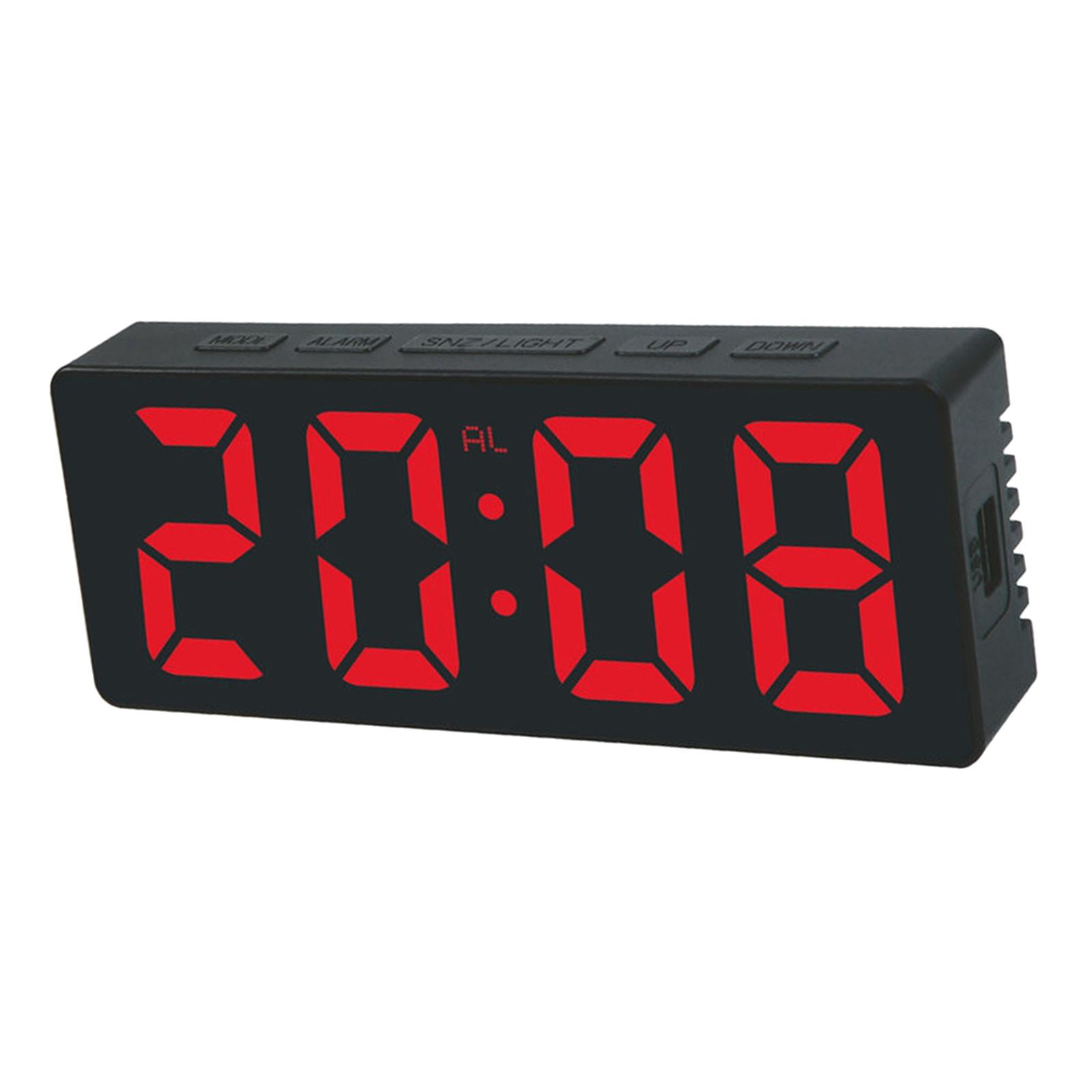 Large Number Digital Clock Desktop Snooze Function for Office Bedroom