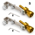 thumbnail image 1 of Baohd 2 Valves Anti-Bruit Sifflet Roue de Ver Superchargeur Embout Sonore Voiture Argentsifflet Bas Accessoires de Simulateur de Roue Doré S, 1 of 6