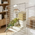 thumbnail image 5 of No Drip Parrot Waterer Feeder 2 in 1 Automatic Water Dispenser Food Bowl for Bird Cage, 5 of 6