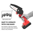thumbnail image 3 of S SERENABLE 4 Inch Electric Small Trimming Cutting Pruning Operated Woodworking 21V 2pcs Battery red, 3 of 9
