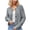 Gray, variant on Lovskoo 2024 Cardigan Sweaters for Women Solid Color Long Sleeve Cardigan Knit Loose Button Coat Black