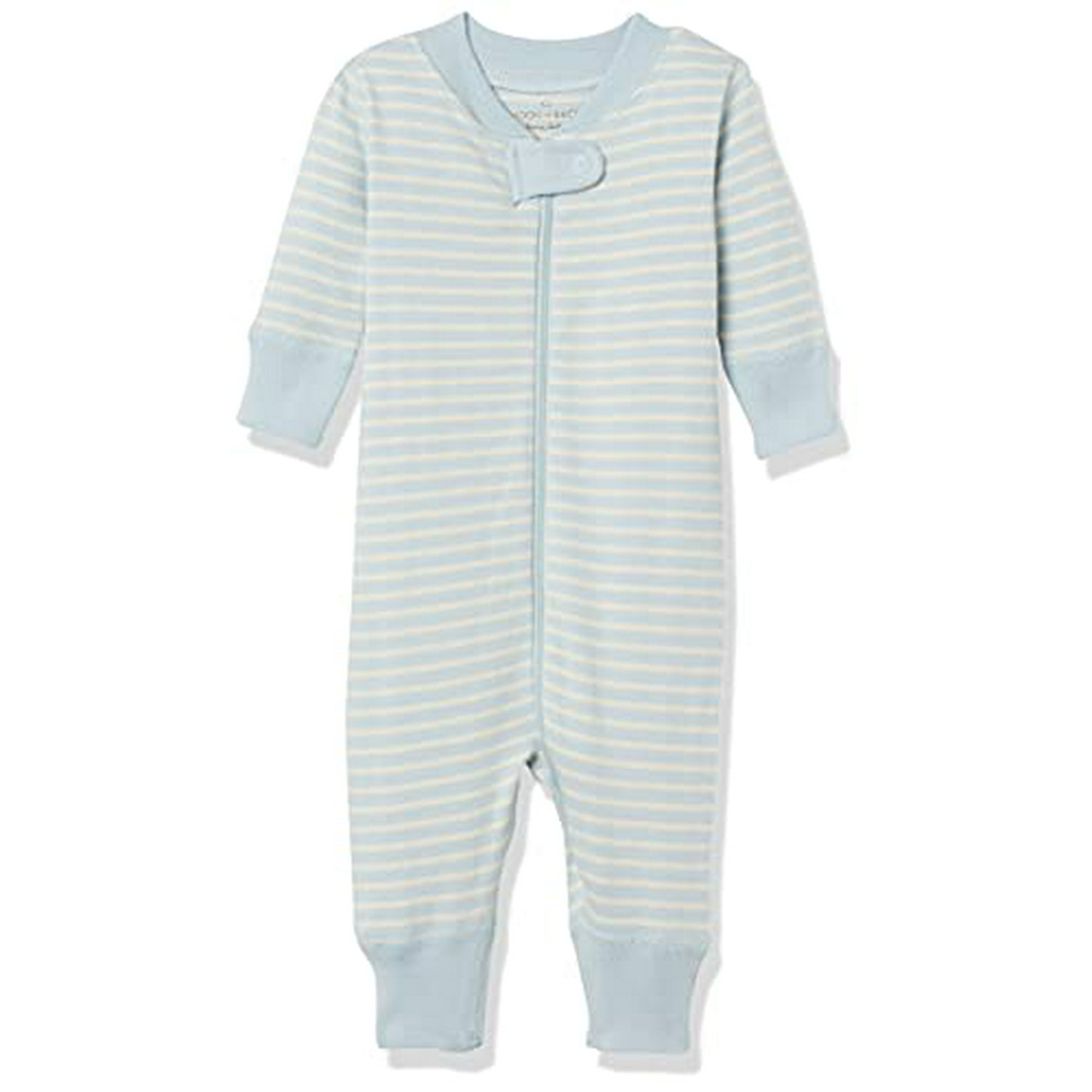 Moon and Back Kid s One Piece Footless Pajamas Sleepwear Blue 18 24 months