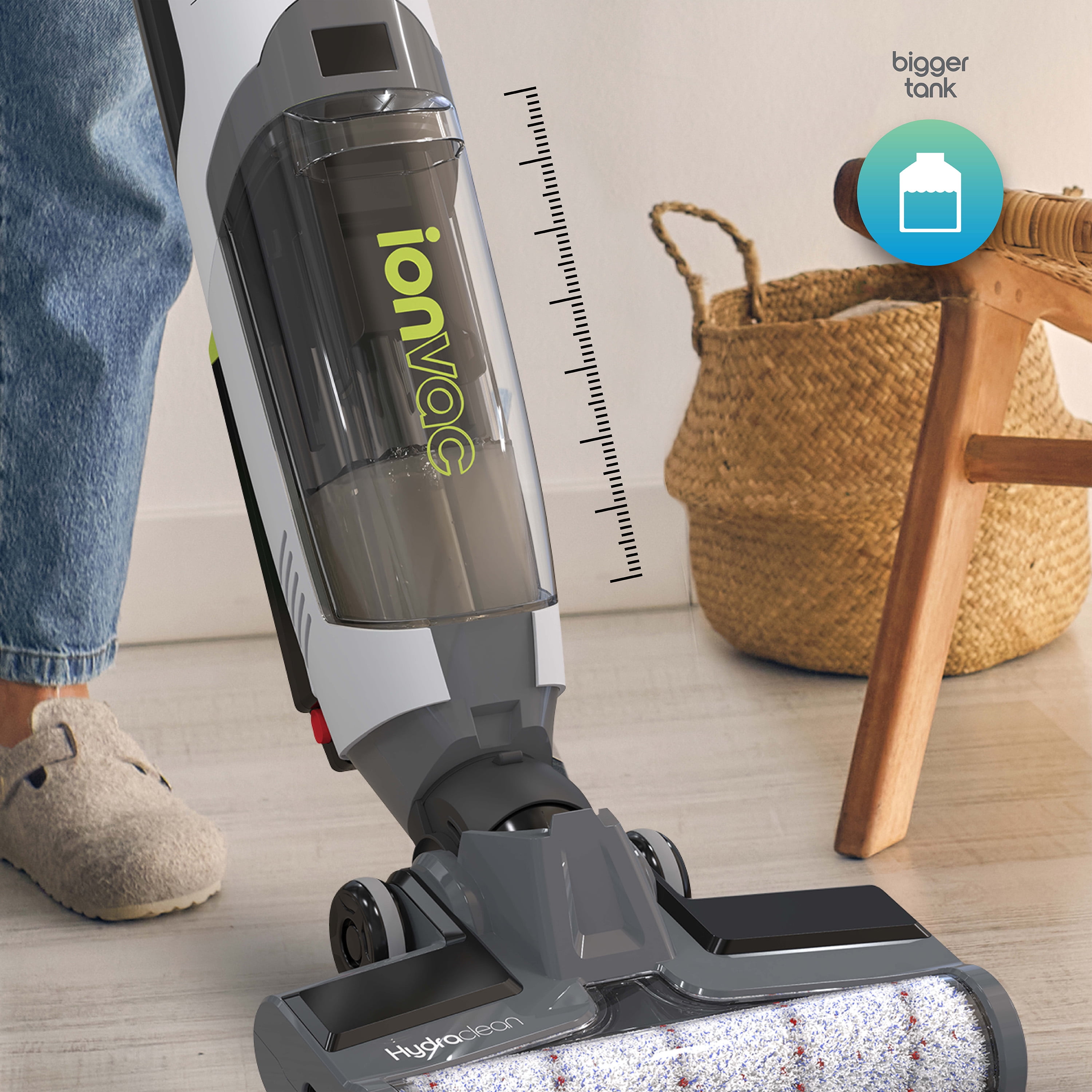 Ionvac Hydra Clean – Cordless All-in-One Wet/Dry Hardwood Floor and Area  Rug Vacuum