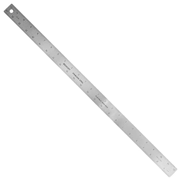 Westcott Stainless Steel Ruler, Zero Center, 24" (ZC-24)