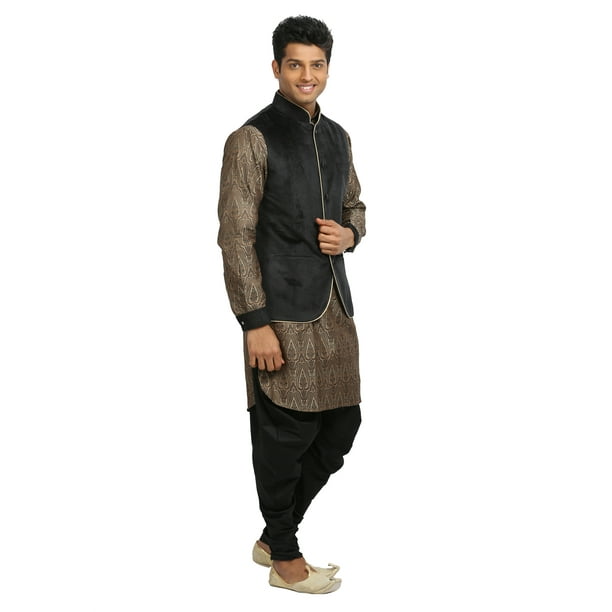 Black kurta pajama for wedding sale