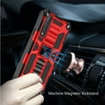 thumbnail image 6 of For Apple iPhone 13 (6.1") Heavy Duty Stand Hybrid Shockproof [Military Grade] Rugged Built-in Kickstand Fit Magnetic Car Mount Cover ,Xpm Phone Case [Red], 6 of 9