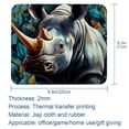 thumbnail image 5 of Rhino Gaming Mousepad Square, 8.3x9.8 Inch Non-Slip Rubber Bottom Printed Mouse Mat for Office and Gaming, 5 of 6