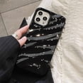 thumbnail image 3 of Compatible for iPhone 12/12 Pro Case 3D Fold Wave Cute Sparkle Glitter Fashion Luxury Soft TPU Shockproof Protect Women Girl Teen Phone Case for iPhone 12/12 Pro 6.1''-Black, 3 of 13