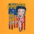 thumbnail image 5 of Wild Bobby Betty Boop America Land of the Free Home of the Brave Betty Boop Womens T-Shirt, Gold, XX-Large, 5 of 5