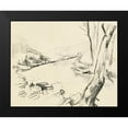 thumbnail image 2 of Parker, Jennifer Paxton 14x12 Black Modern Framed Museum Art Print Titled - Winding Brook Sketch I, 2 of 5