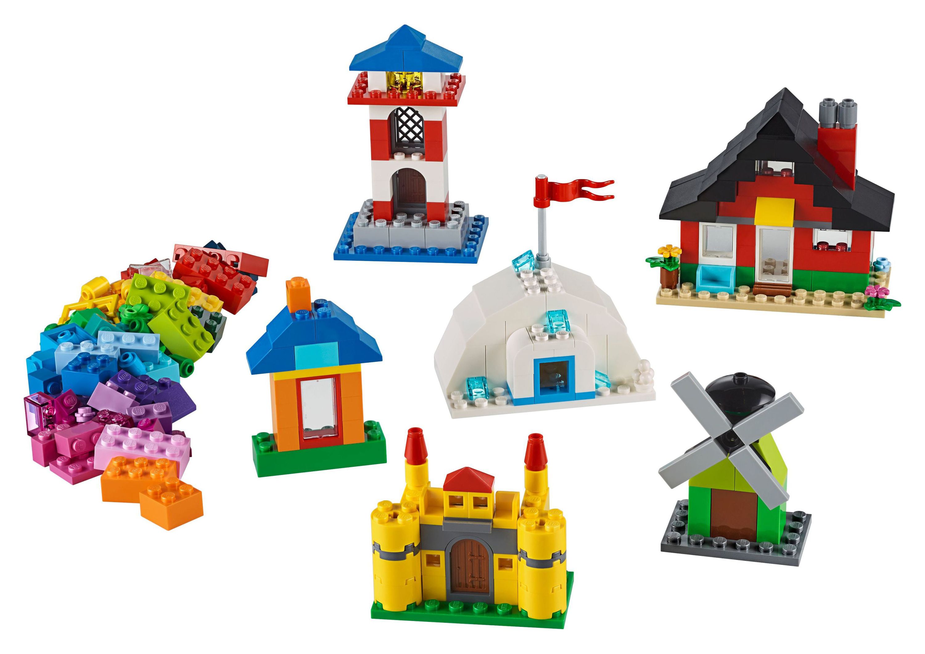 LEGO Classic Bricks and Houses 11008 Building Set for Imaginative Play (270 Pieces) - image 3 of 7