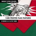 thumbnail image 5 of G128 Combo Pack: 6 Ft Tangle Free Spinning Flagpole (White) & Mexico Viva Mexico Flag 3x5 Ft Printed 150D Polyester, Brass Grommets (Flag Included) Aluminum Flag Pole, 5 of 9