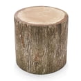 thumbnail image 1 of Delsit Pouf Ottoman Léger Woody Aspect Tronc d'Arbre Extérieur Intérieur, 1 of 7