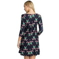 thumbnail image 3 of Women's Christmas Print Dress, Christmas Candy Canes Print, S, 3 of 5