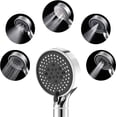 thumbnail image 3 of SHIQI-Filtered Shower Head with Handheld, High Pressure 5 Spray Modes Showerhead with Filter, Power Wash for Hard Water, Showerhead with ON/OFF - Double Sided Flush Shower Head, 3 of 4