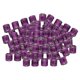 thumbnail image 1 of 100Pieces 2022 Aluminio Bird Racing Pigeon Pierna Anillos Bandas 8 mm para Púrpura jinwen Bandas para piernas de paloma, 1 of 8