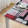 thumbnail image 5 of HAOXIT Fall Tablecloth Black and White Red Pink Striped Table Cloth Square Spotted Print Autumn Fabric Kitchen Table Decorations Dinner Parties Fall Indoor Or Outdoor Decor 40*40, 5 of 8