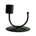 thumbnail image 2 of Eoozwa U Shaped Double Head Candlestick Wrought Iron Metal Holder for Dining Table Centerpiece Scandinavian Home Decor Gold Black Finish, 2 of 5