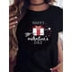 thumbnail image 1 of Valentine's Day Heart Print Novelty Tee Casual Crew Neck Comfortable For Outdoors Activities And Casual Wear Tee For Adult, Men, Women, Teen, Teenager, Adolescent, Youth, 1 of 6
