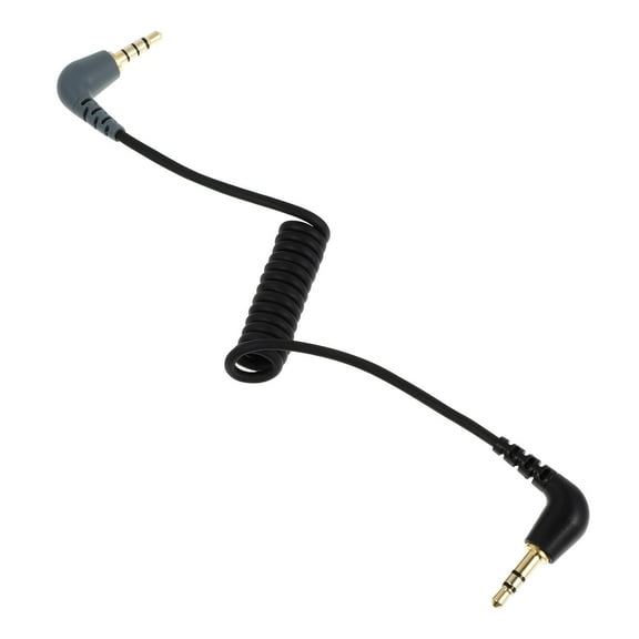 Hemoton  Audio Conversion Cable Phone Mic Microphone Microphones Black