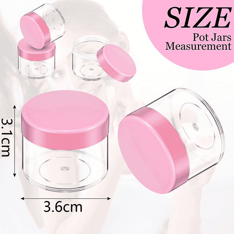 M01574 MOREZMORE 2 Plastic White 6 oz Round Wide-Mouth Plastic Jar Container