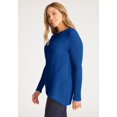 thumbnail image 4 of Jessica London Women's Plus Size Ribbed Crossover Crewneck, 4 of 5