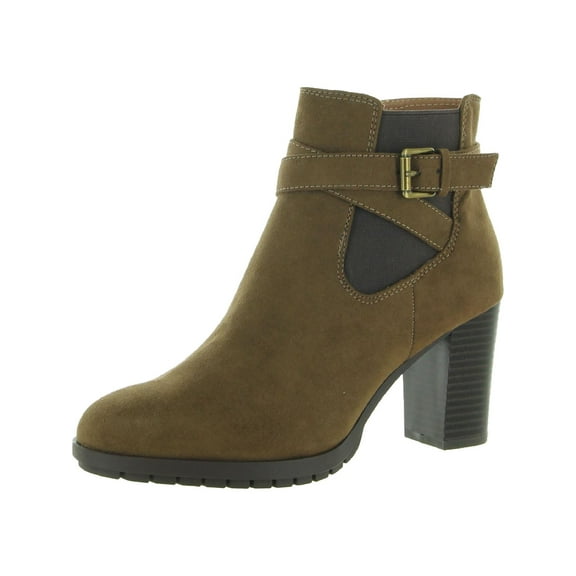 Style & Co. Womens Laleen Leather Ankle Ankle Boots