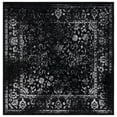 thumbnail image 2 of SAFAVIEH Adirondack Wyatt Traditional Distressed Area Rug, Black/Ivory, 8' x 8' Square - Transitional Modern Design, Black & Ivory, Ideal for Living Room, Bedroom, Dining Space, 2 of 14