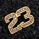 thumbnail image 3 of Number23 18K Golden Rhinestone Tapas de huecos Rejillas de boca Oro Salvador 18K parrillas chapadas en oro, 3 of 10