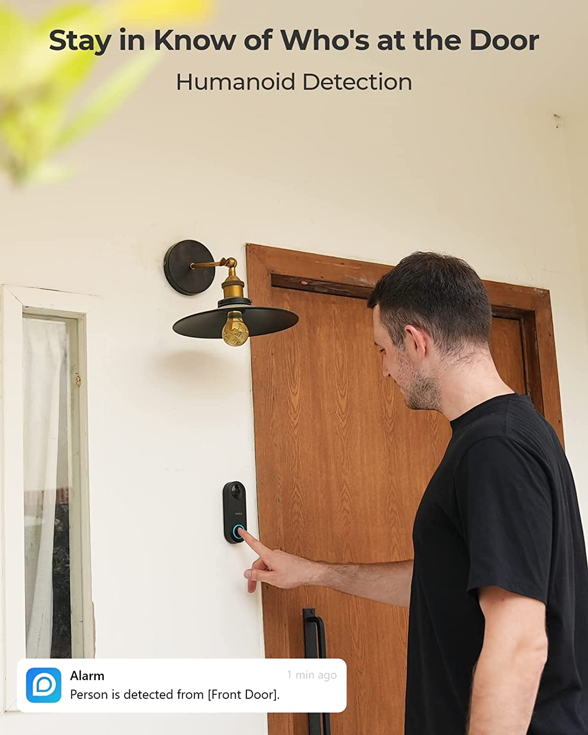 Reolink 2-Pack 5MP PoE Video Doorbell Camera with Chime, 180° Wide View, Smart Person Detection, Two-Way Audio, Night Vision, Local Storage, No Monthly Fee
