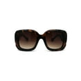 thumbnail image 2 of Womens Thick Plastic 90s Mod Butterfly Designer Sunglasses Tortoise Brown, 2 of 4