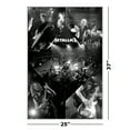 thumbnail image 3 of Metallica - Framed Music Poster (Live - Black & White Photo Colalge) (Size: 25" X 37") (Shiny White Aluminum Frame), 3 of 6
