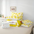 thumbnail image 6 of jejeloiu Cute Farm Duck 7 Pieces Bedding Comforter Set,Country Flower Floral Full Bedding Set,Pink Yellow Fitted Sheet Flat Sheet For Boys Teens,Ultra Soft Home Decor Reversible, 6 of 8