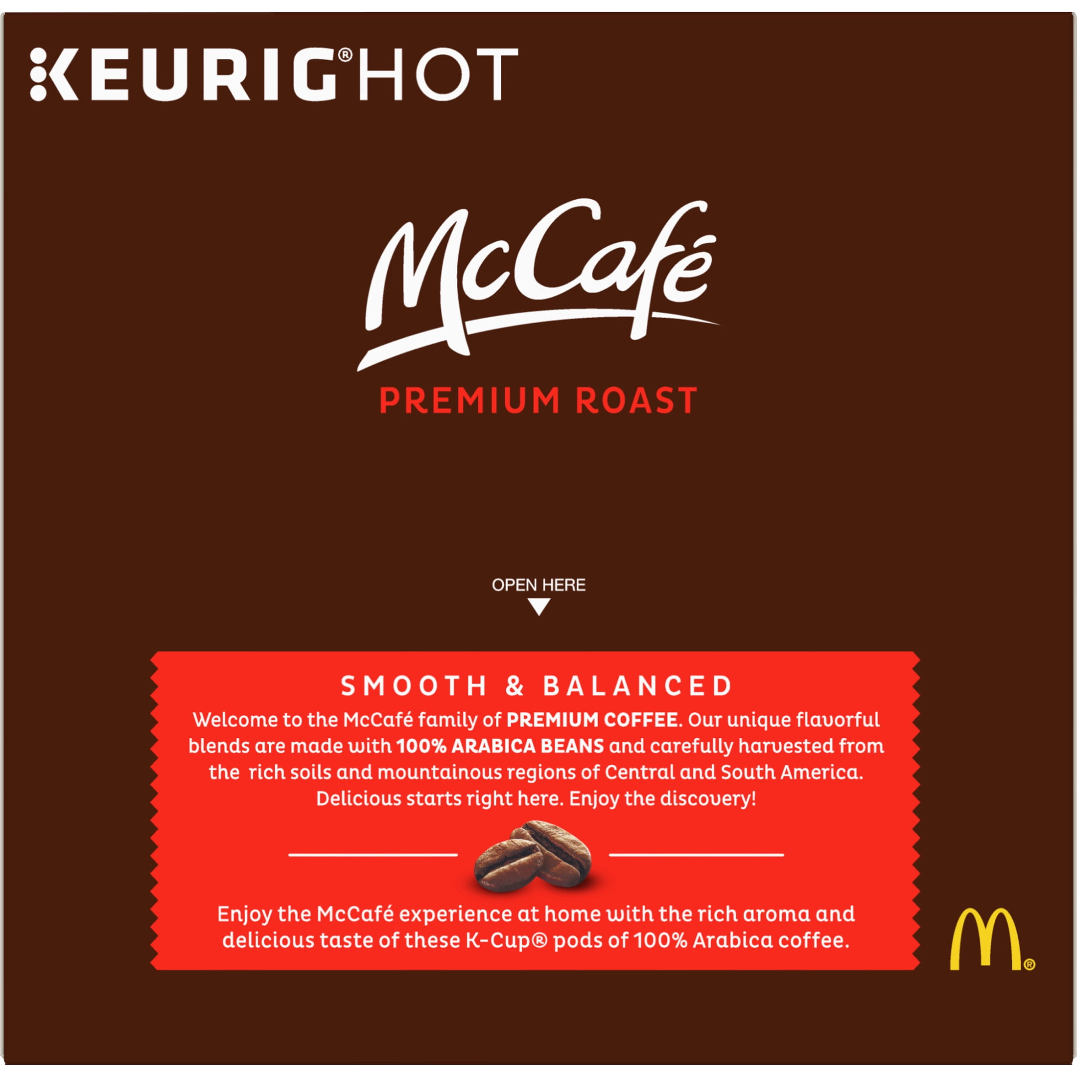 McCafe Premium Roast Medium Coffee K-Cup Pods, Caffeinated, 18 ct - 6.2 oz Box