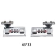 thumbnail image 2 of stanreset 2x AssortedColor Sturdy And Durable Hasp Latch For Tool Box And Suitcase Hasp With Combination Lock silver 65*33mm, 2 of 6