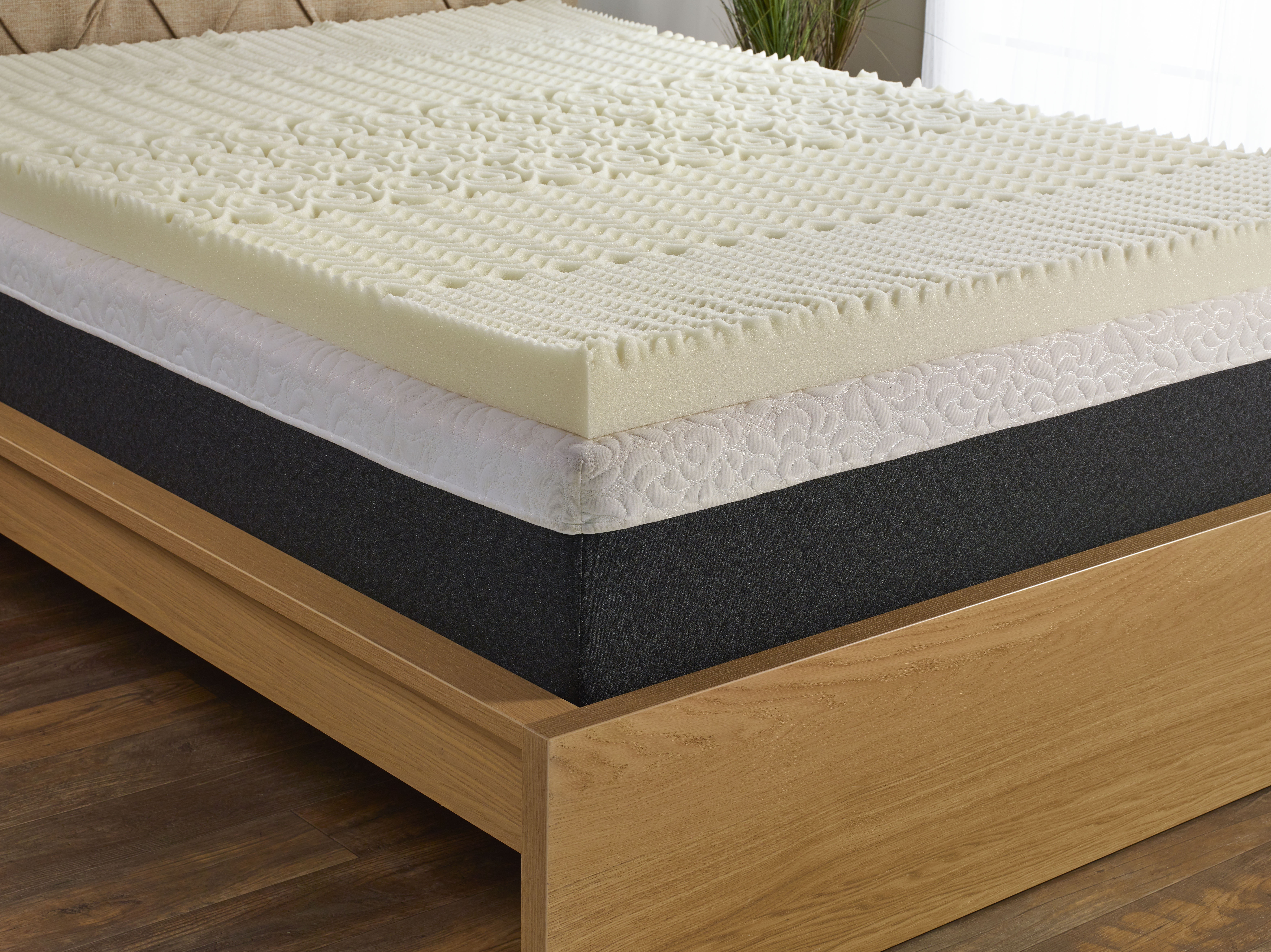 Isotonic+ Memory Foam Mattress Topper, 5 Zone, King, 3 inch, Isotonic
