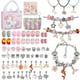 thumbnail image 1 of RV Regalo de Navidad - Juego de pulseras DIY para niños Caja de regalo con cuentas rosas Rojo Verde, 1 of 5