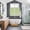 White, variant on Saint Patrick's Day Kitchen Curtains Window Panels, Green Rainbow Lucky Clovers Striped Insulated Window Treatment Curtain, Grommet Curtains for Bedroom/Living Room/Bathroom, 2 Piece 42"Wx63"L