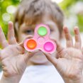 thumbnail image 1 of Triangle Push Bubble Baby Fidget Autismo Anti Stress Relajante Juguete (Rosa) Likrtyny juguetes de los niños, 1 of 9