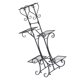 thumbnail image 1 of ADDHAT Soporte Negro De Hierro Para Macetas Y Con Para Almacenamiento Y, 1 of 6