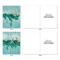 thumbnail image 4 of The Best Card Company - 20 Merry Christmas Greeting Cards (10 Designs, 2 Each) - Festive Holiday Assortment (4 x 5.12 Inch), No Foil or Glitter - Seasons Sparkles AM2945XSG-B2x10 Season's Sparkles, 4 of 7