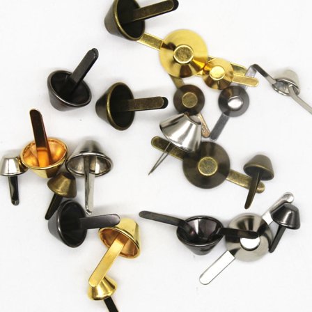 Mobutofu Two Legged Rivets 60 Pcs Iron Bag Fasteners For Leather Bags And Accessories