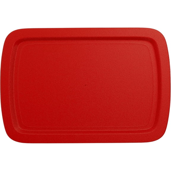Replacement Lid fits Pyrex 9x13 C233 Easy Grab Glass Casserole Baking Dish Container with Cut-Out Handles, for 3-Quart Model C-233-PC (Red)