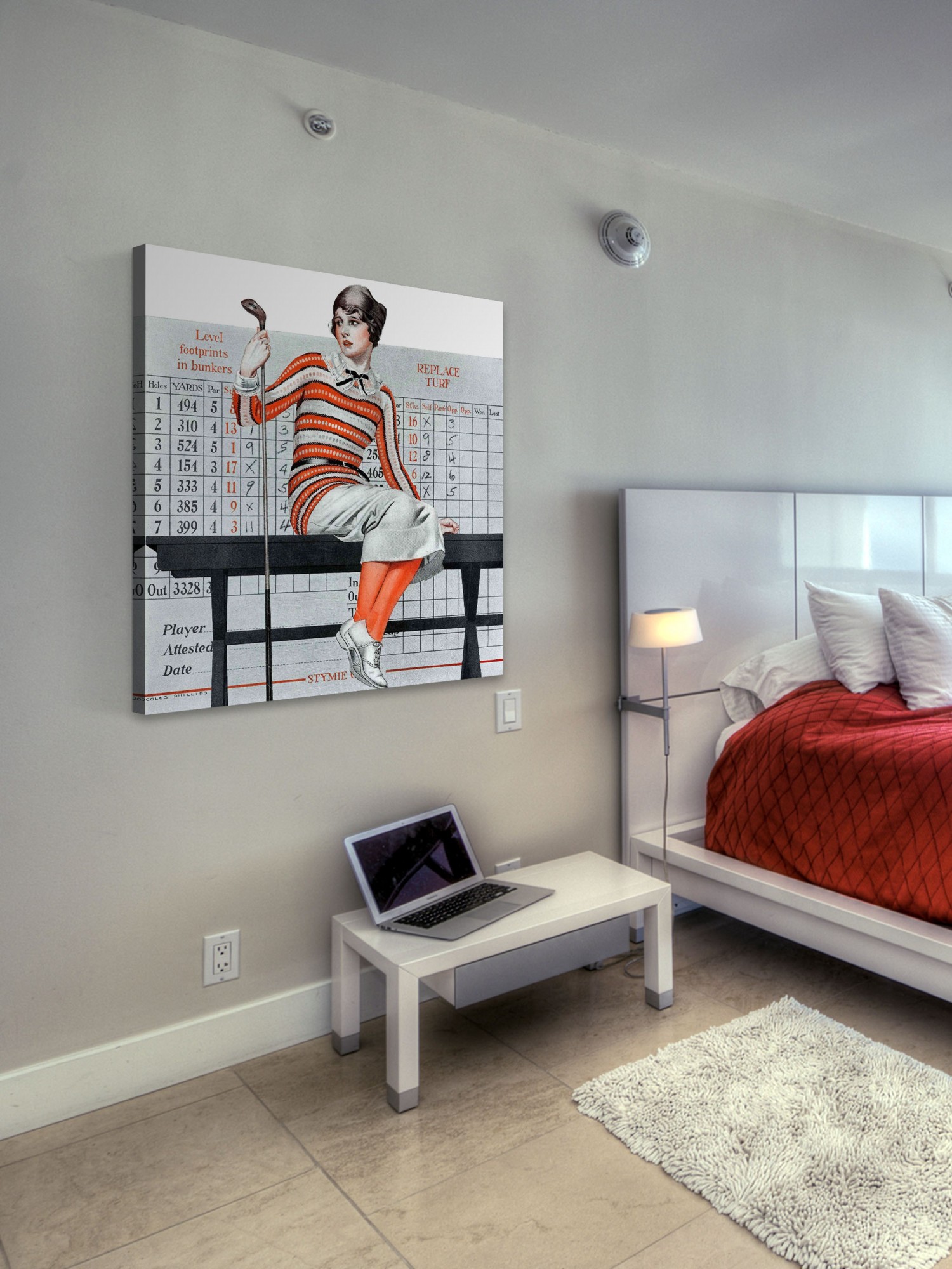 Marmont Hill Novice Golfer by Coles Phillips Painting Print on Canvas