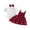 Red, variant on BemeyourBBs Newborn Baby Girls Spring Summer Fall Clothes Cute Infant Baby Girls 3 Piece Outfit Ribbed Short Sleeve Romper with Bow Print Suspender Skirt Overalls Dress Set