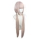 thumbnail image 1 of Peluca larga para cosplay, rosa claro, con coletas dobles, 100 cm, sintética, 1 of 1