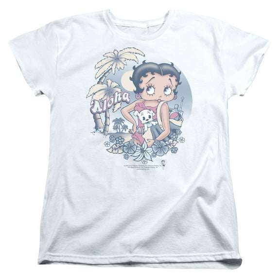 Betty Boop - Aloha - Women's Short Sleeve Shirt - Medium