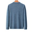 thumbnail image 6 of QSAWXQZ Men's Crewneck Sweater Long Sleeve Argyle Jacquard Pullover Knit Top XL, 6 of 8